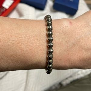 Sterling bead bracelet